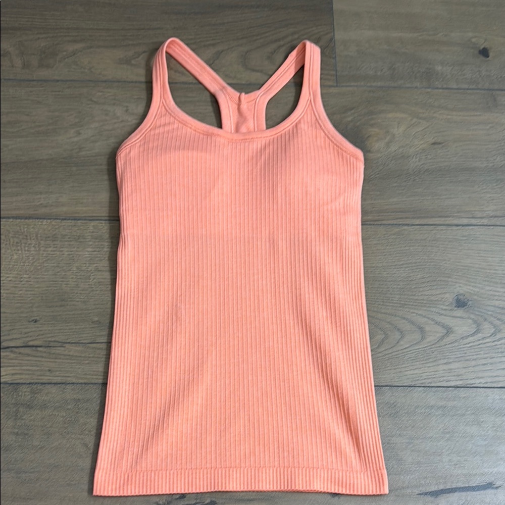 Ribbed Peach Tank Top